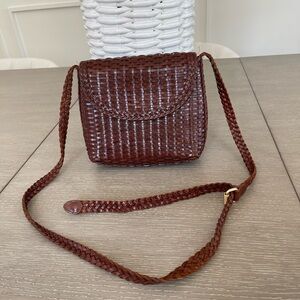 Brown Woven  CEM Crossbody Bag